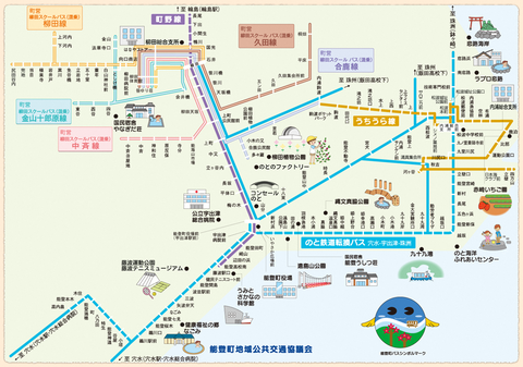 能登町公共交通路線図