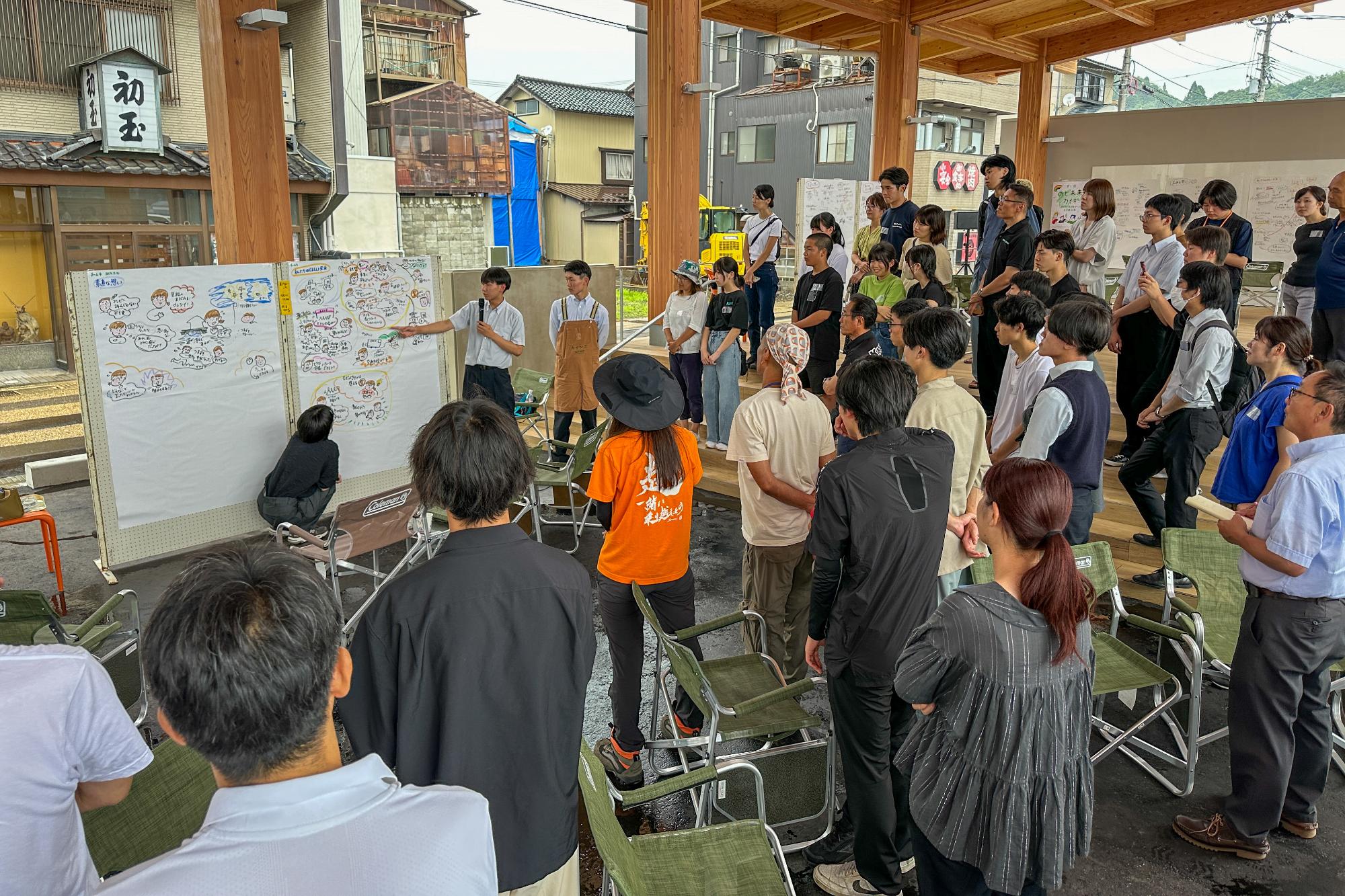 中高生と「まちの未来」を考えるワークショップ(復興計画策定時)